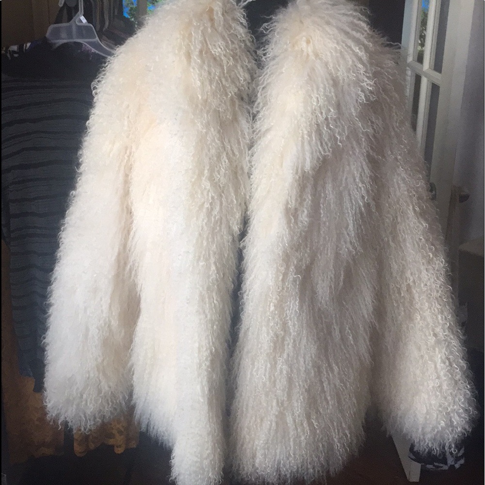 Vintage full Tibetan Lamb fur coat